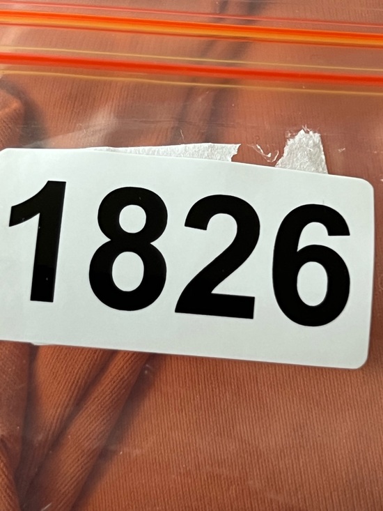 Aritzia Babaton Contour V-Neck Longsleeve Top Size Large Orange Cropped - Picture 10 of 10